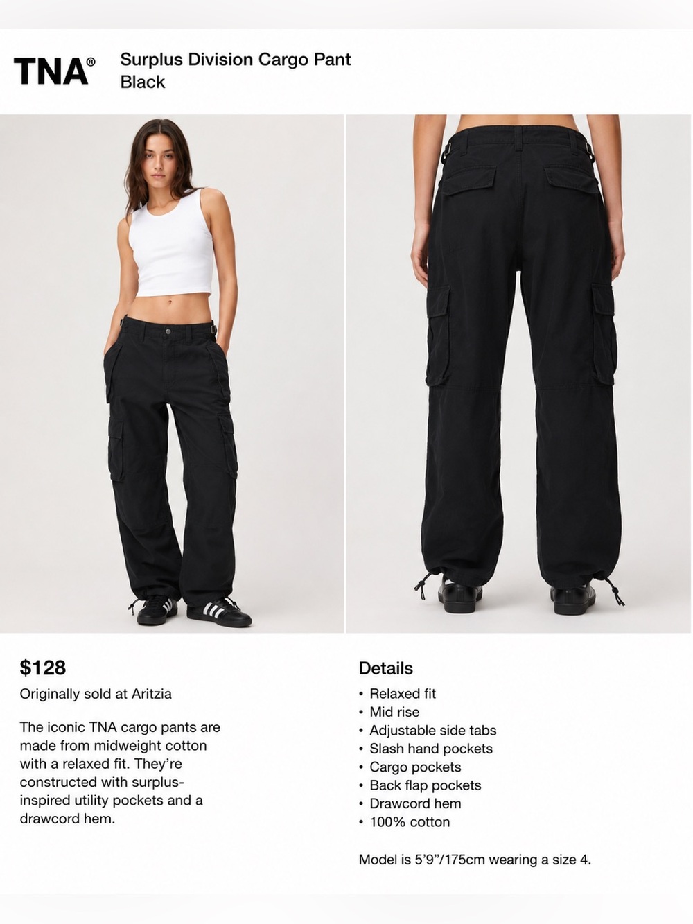 TNA by Aritzia Cargo Pants